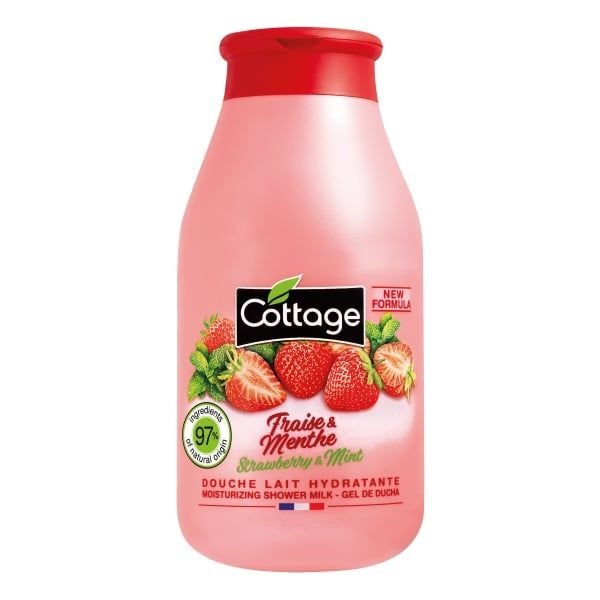 COTTAGE dušo pienelis FRAISE MENTHE, 250 ml