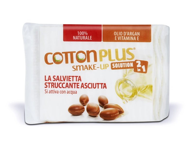 COTTON PLUS 2:1 sausi makiažo vatos lapeliai su pieneliu Argan N40