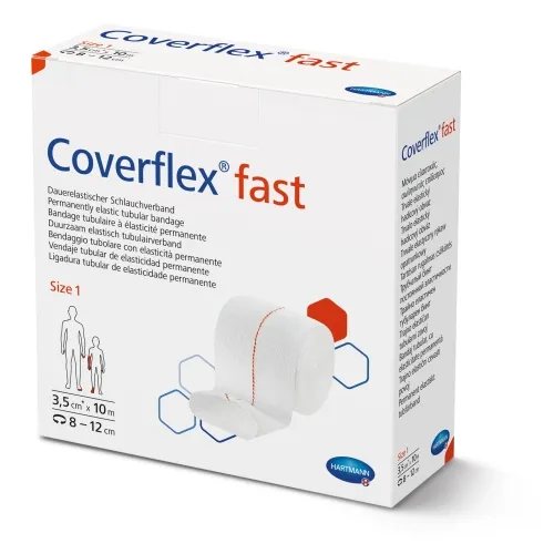 Coverflex® Fast tubuliarinis tvarstis x 10 m, 1 dydis, 1 vnt., 3.5 cm