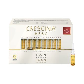 CRESCINA ampulės moterų plaukų atauginimui TRANSDERMIC RE-GROWTH HFSC 200, 20 ampulių