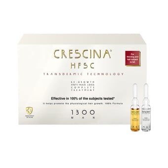 CRESCINA ampulių kompleksas vyrams TRANSDERMIC COMPLETE TREATMENT 1300, 20 ampulių