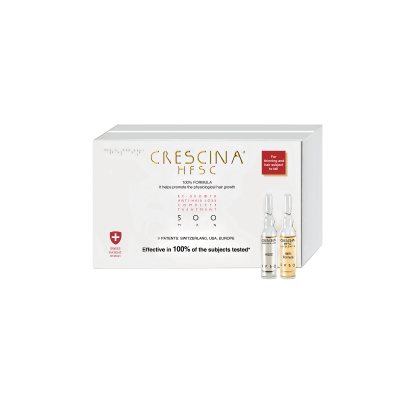 CRESCINA kompleksas vyrams plaukų atauginimui ir nuo plaukų slinkimo HFSC 500, N20, 3.5 ml
