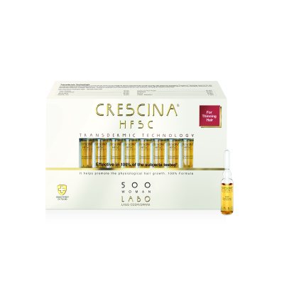 CRESCINA plaukų ataugimą skatinančios ampulės moterims TRANSDERMIC RE-GROWTH HFSC 500, N20, 3.5 ml