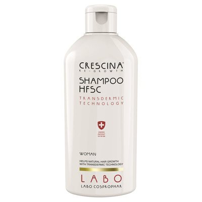 CRESCINA TRANSDERMIC HFSC, šampūnas moterims plaukų ataugimui ir slinkimą stabdantis, 200 ml