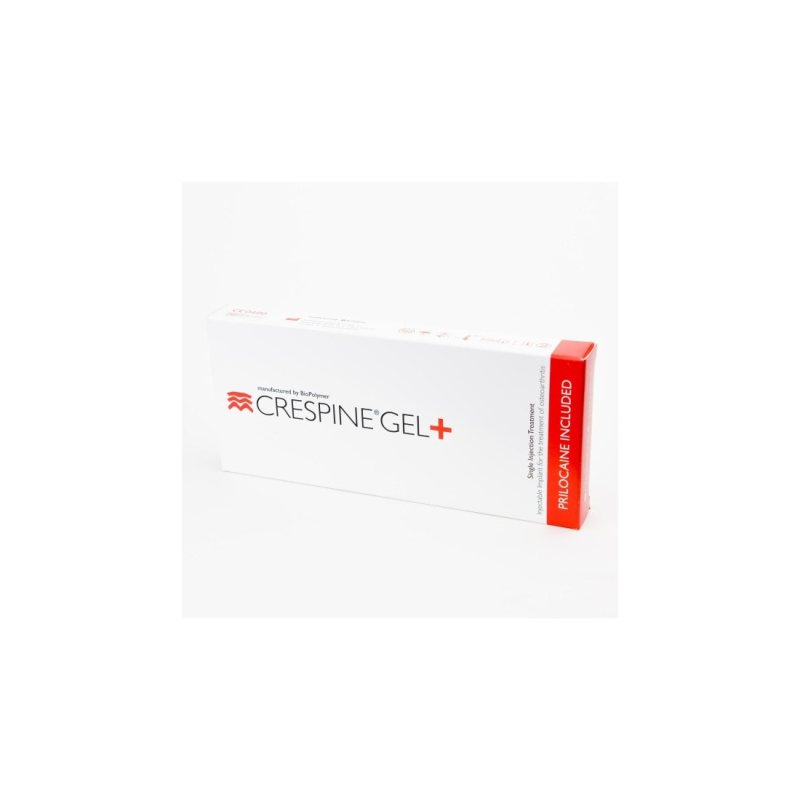 Crespine Gel+ hialurono injekcija į sąnario ertmę su 0.3% prilokaino hidrochloridu, 2 ml
