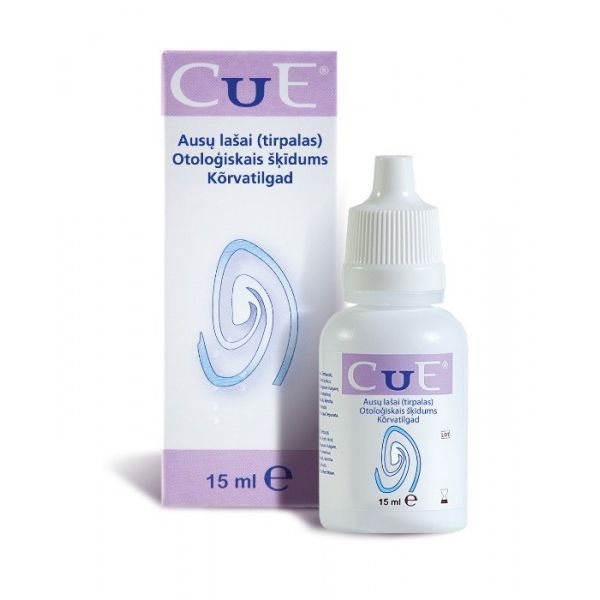 CUE ausų lašai, 15 ml