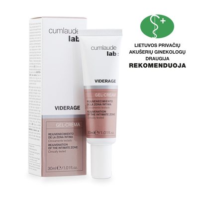 CUMLAUDE LAB VIDERAGE, intymios srities atjauninantis gelinis kremas, 30 ml