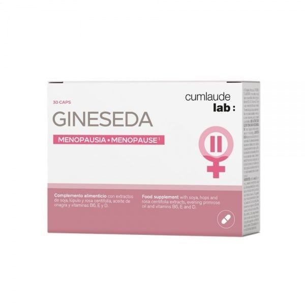 CUMLAUDE maisto papildas menopauzės laikotarpiui GINESEDA, 30 kaps.