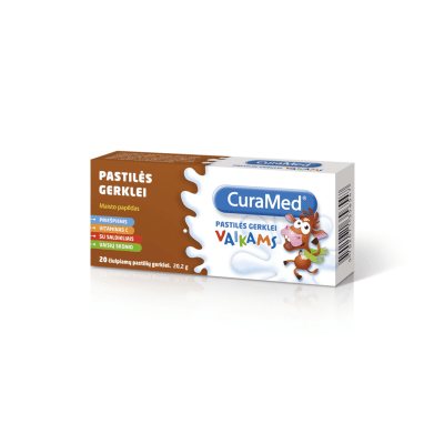 CuraMed pastilės gerklei vaikams N20