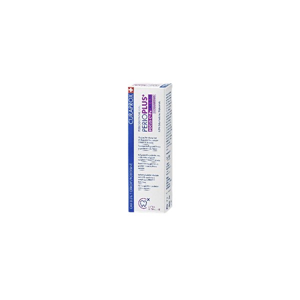 CURAPROX antibakterinis gelis su 0.50% chlorheksidino ir hialurono rūgštimi Perio Plus+ Focus, 10 ml