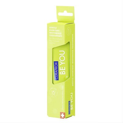 CURAPROX BE YOU, natūraliai balinanti kasdienė dantų pasta, obuolių, alavijų ir mėtų skonio, 60 ml