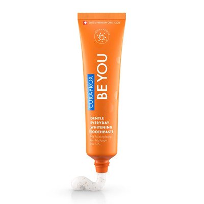 CURAPROX BE YOU, natūraliai balinanti kasdienė dantų pasta, persikų, abrikosų ir mėtų skonio, 60 ml