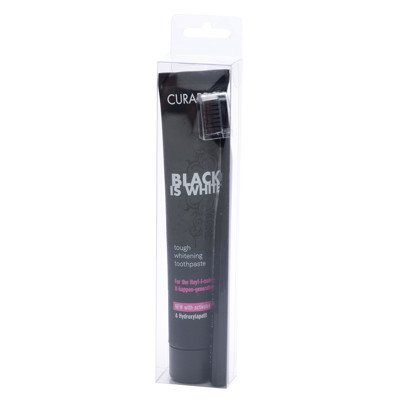 CURAPROX BLACK IS WHITE, dantų pasta, balinanti, ir šepetėlis CS 5460, 90 ml