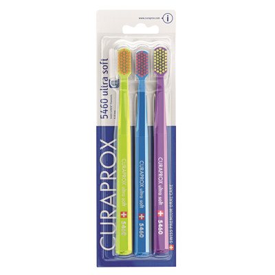 CURAPROX CS 5460 ULTRA SOFT, dantų šepetėlių rinkinys, 3 vnt