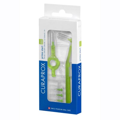 CURAPROX tarpdančių šepetėliai PRIME CPS 011 su mini koteliu N5, 1.1 mm