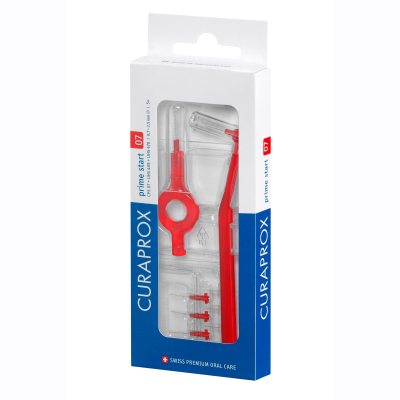 CURAPROX tarpdančių šepetėliai PRIME CPS 07 su mini koteliu N5, 0.7 mm