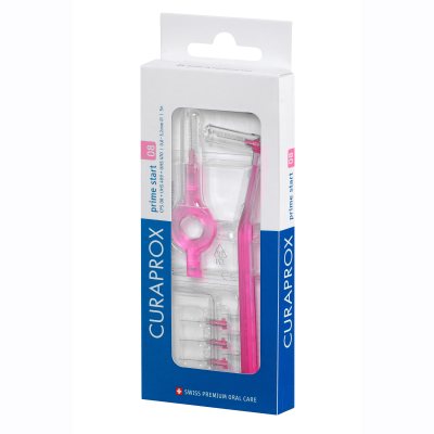 CURAPROX tarpdančių šepetėliai PRIME CPS 08 su mini koteliu N5, 0.8 mm