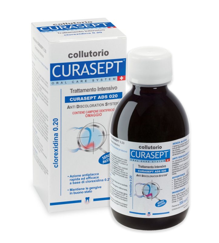 CURASEPT ADS® 220 raminantis skalavimo skytis su 0,20 % chlorheksidino