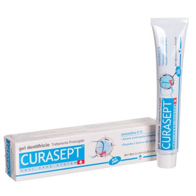 CURASEPT ADS 712, dantų pasta su 0,12 % chlorheksidino, 75 ml