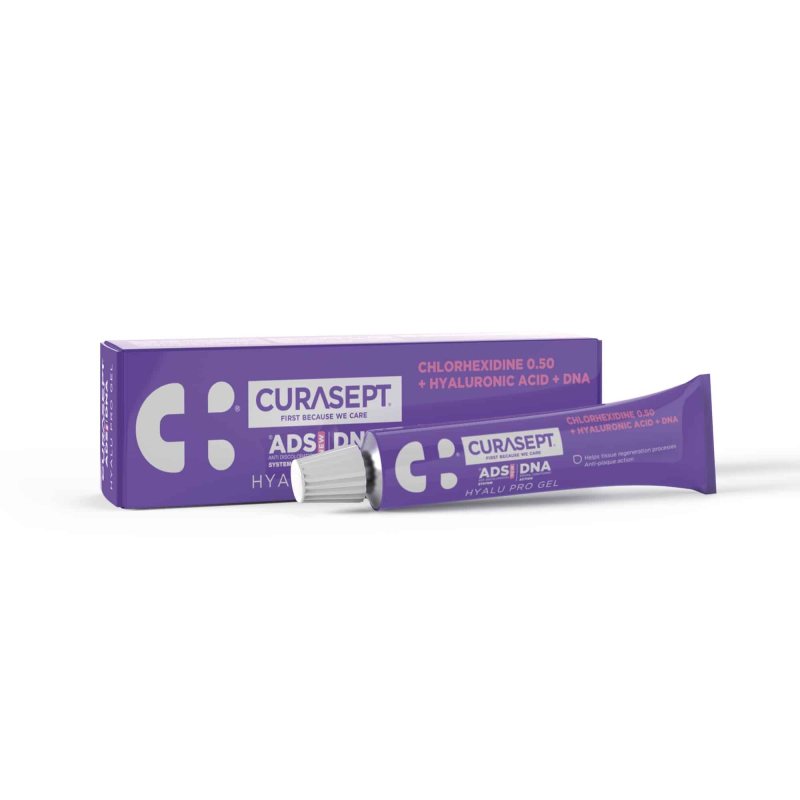 CURASEPT ADS Burnos gleivinės ir dantenų gelis su 0.5 % chlorheksidino + Hialurono rūgšimi + PVP-VA polimerais, 30 ml