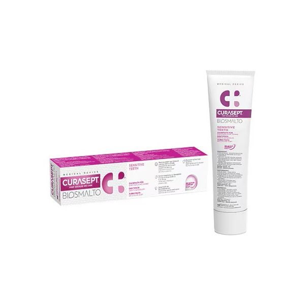 CURASEPT BIOSMALTO kasdienė dantų pasta SENSITIVE TEETH, 75 ml