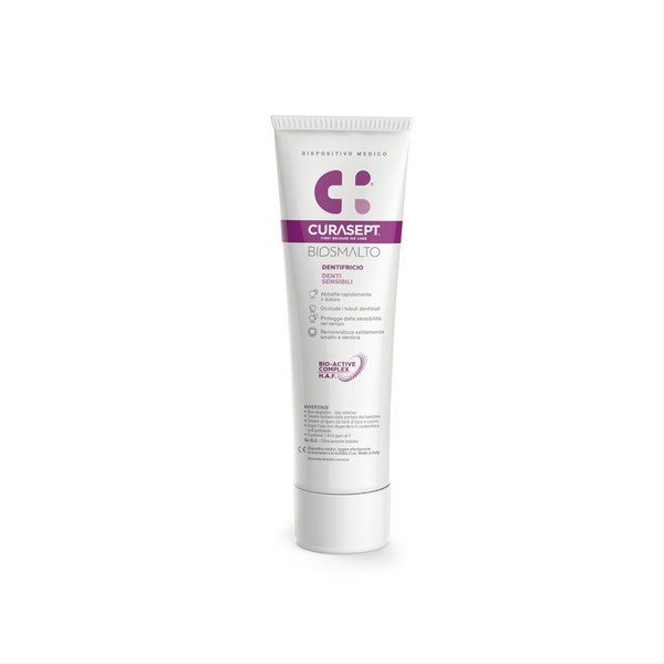 CURASEPT BIOSMALTO SENSITIVE TEETH, dantų pasta, 75 ml