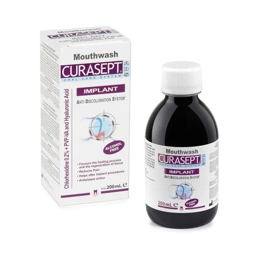 CURASEPT burnos skalavimo skystis ADS IMPLANT, 200 ml