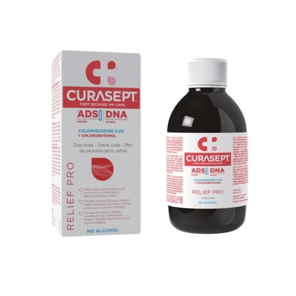 CURASEPT burnos skalavimo skystis ADS PRO RELIEF DNA, 200 ml
