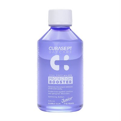 CURASEPT DAYCARE BOOSTER JUNIOR, burnos skalavimo skystis, 250 ml