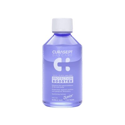 CURASEPT skalavimo skystis, kramtomos gumos skonio JUNIOR, 250 ml