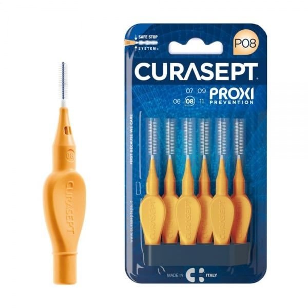 CURASEPT tarpdančių šepetėliai PROXI, P08, 6 vnt