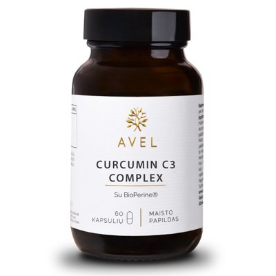 CURCUMIN C3 COMPLEX, Su BioPerine, 60 kapsulių