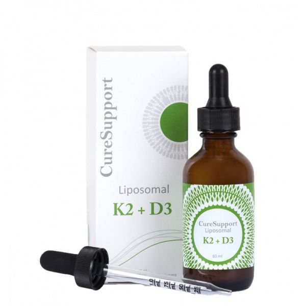 CURESUPPORT maisto papildas K2 + D3, liposominis, 60 ml