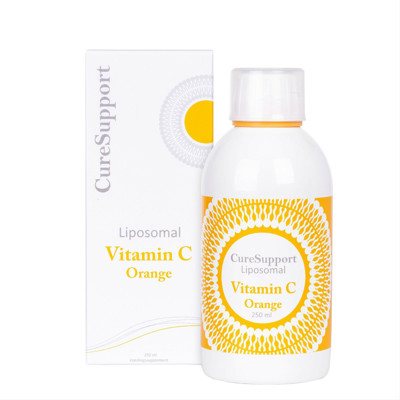 CURESUPPORT, vitaminas C liposomose, apelsinų skonio, 250 ml