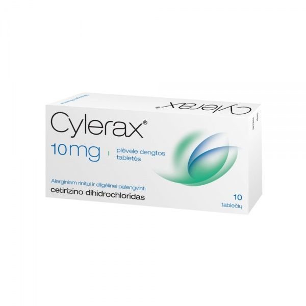 CYLERAX 10 mg plėvele dengtos tabletės N10