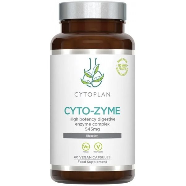 CYTOPLAN maisto papildas enzimų kompleksas CYTO ZYME, 60 kaps.