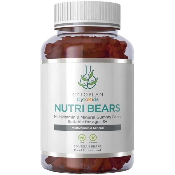 CYTOPLAN maisto papildas NUTRI BEARS, 90 guminukų