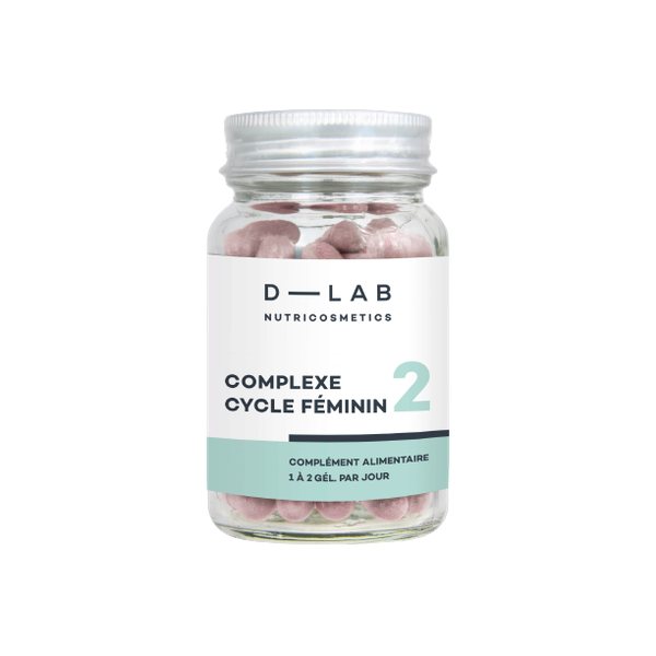 D-LAB maisto papildas hormonų pusiausvyrai NUTRICOSMETICS COMPLEX CYCLE FEMININ, 56 kaps.