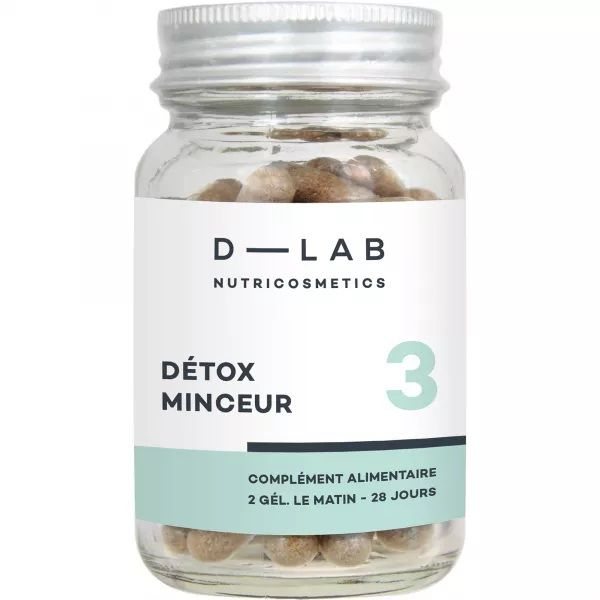 D-LAB maisto papildas lieknėjimo detoksikacijai NUTRICOSMETICS DETOX MINCEUR, 56 kaps.