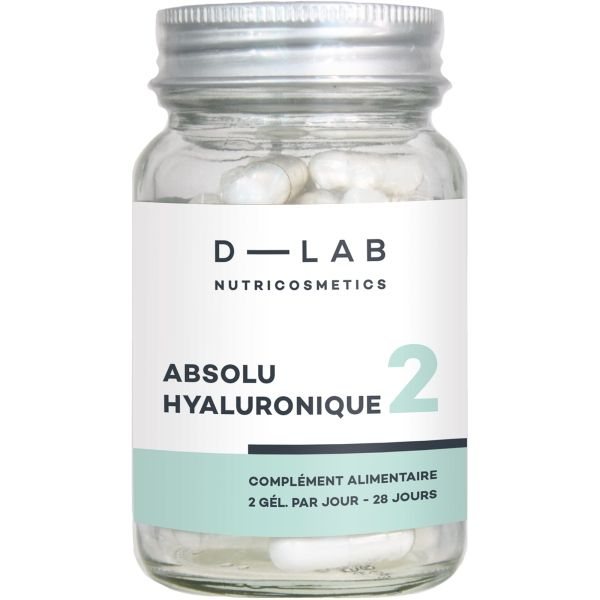 D-LAB maisto papildas NUTRICOSMETICS ABSOLU DE HYALURONIQUE, 28 kaps.