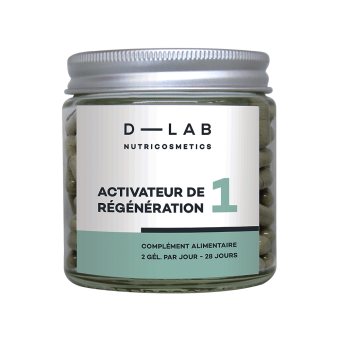 D-LAB Nutricosmetics „Activateur de Regeneration“ (Maisto papildai medžiagų apykaitai), 56 Kapsulės