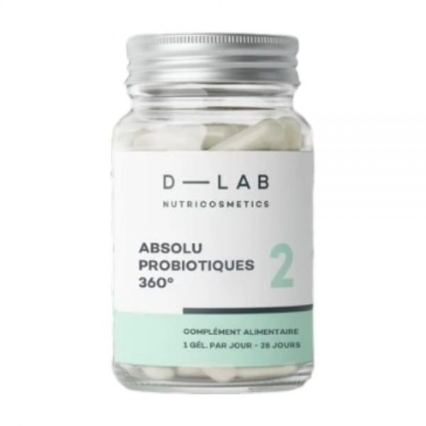 D-LAB NUTRICOSMETICS maisto papildas ABSOLU DE PROBIOTIQUES 360, 28 kaps.