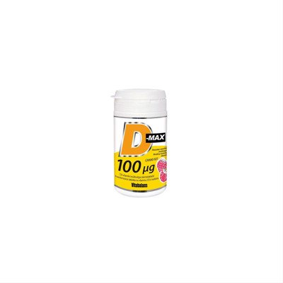 D-MAX, 100 mcg, 90 kramtomųjų tablečių