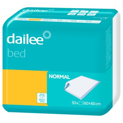 DAILEE BED NORMAL, paklotai, 60x60, 30 vnt