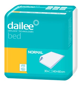 DAILEE Bed Normal x 60 cm vienkartiniai paklotai N30, 40 cm