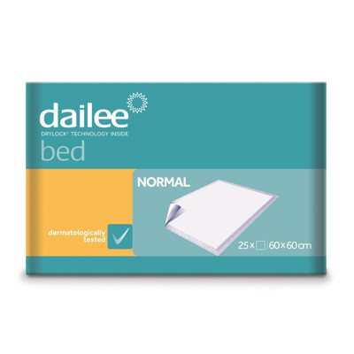 DAILEE BED paklotai NORMAL, 25 vnt., 60 x 60 cm