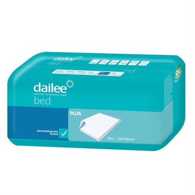 DAILEE BED PLUS, paklotai, 30vnt., 60 x 60 cm