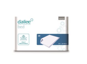 DAILEE bed Premium air x 90 cm vienkartiniai paklotai N30, 60 cm