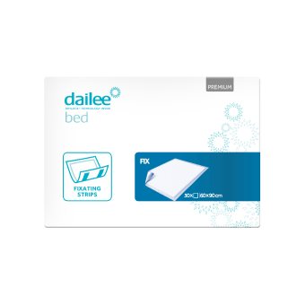 DAILEE BED vienkartinės paklodės PREMIUM FIX, 60 x 90, 30 vnt
