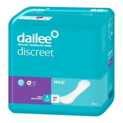 DAILEE DISCREET MAXI, įklotai, 30 vnt